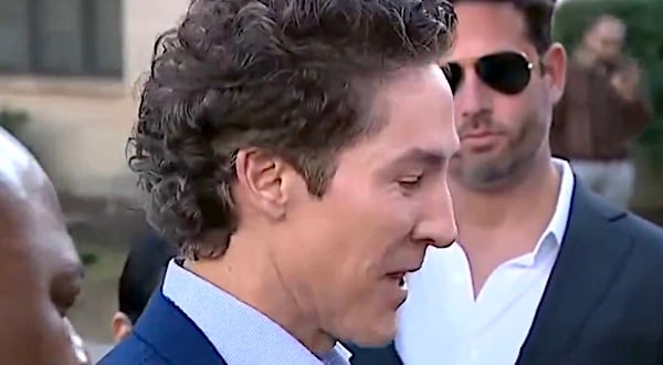 Pastor Joel Osteen reacts to a shooting at his Houston, Texas, church on Sunday, Feb. 11, 2024.